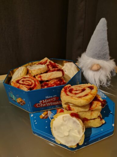 veenbessen swirl koekjes met witte chocolade