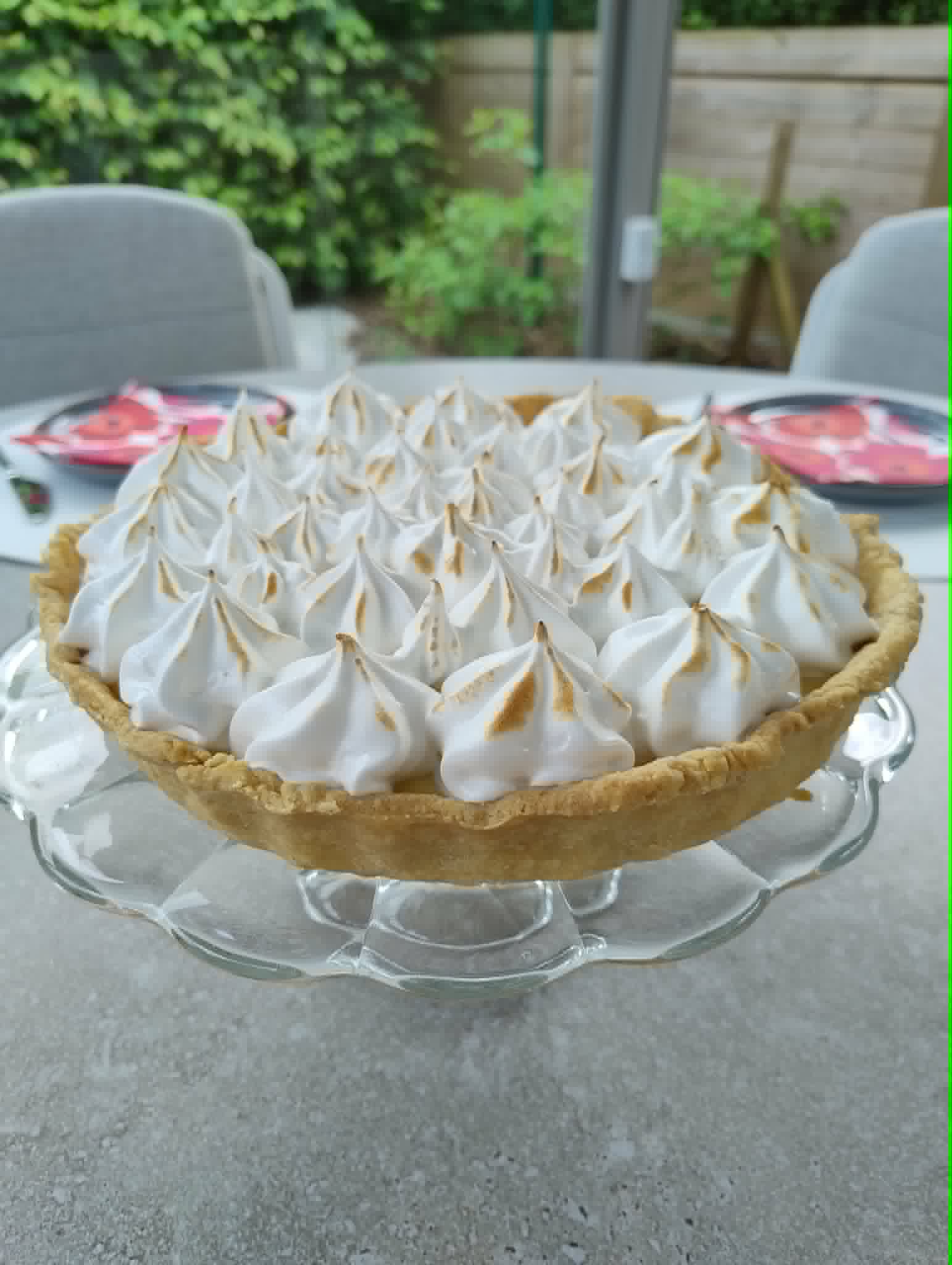 Citroen meringue taart